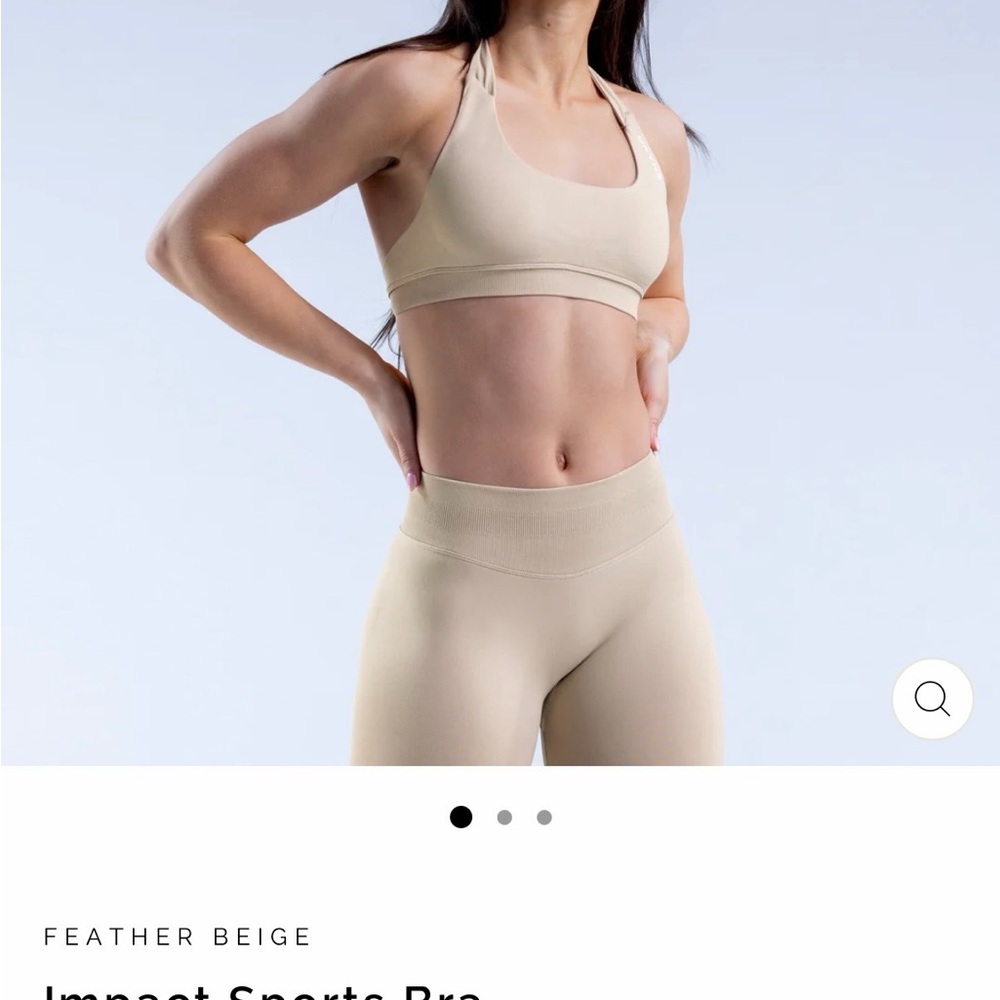 Defyne Beige Halter Bralette - Picture 8 of 8
